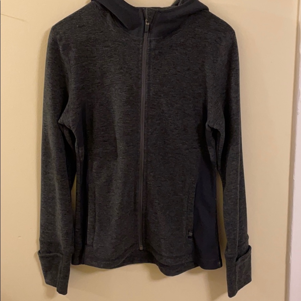 PRANA dark grey zip-up size small